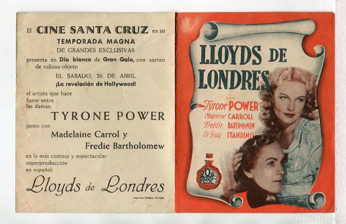 Cine: LLOYDS DE LONDRES, con Tyrone Power. - Foto 1