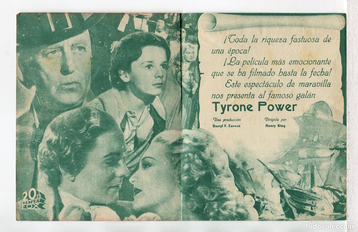 Cine: LLOYDS DE LONDRES, con Tyrone Power. - Foto 2