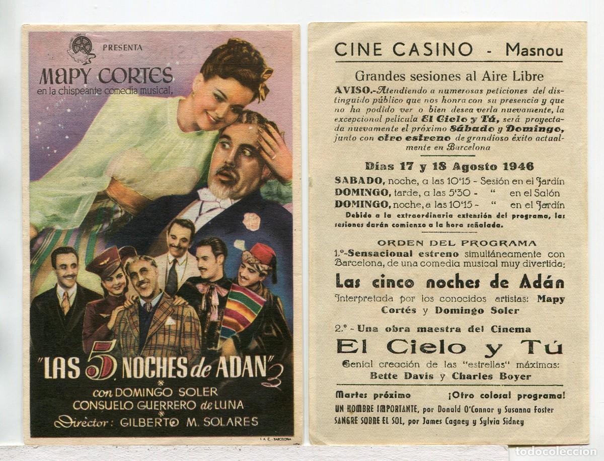 Cine: LAS CINCO NOCHES DE AD&Aacute;N, con Domingo Soler.