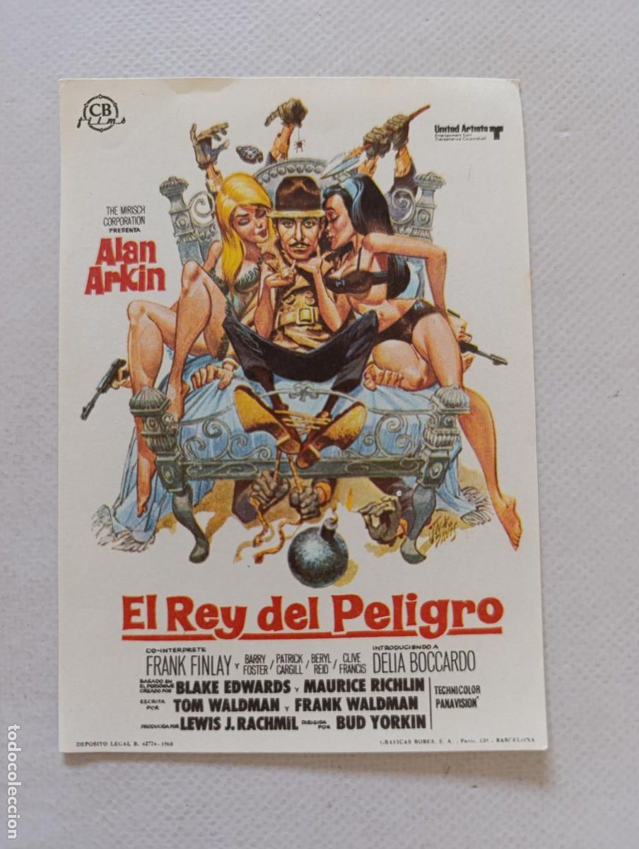 Cine: FOLLETO DE MANO - EL REY DEL PELIGRO - ALAN ARKIN - SIN PUBLICIDAD (150C)