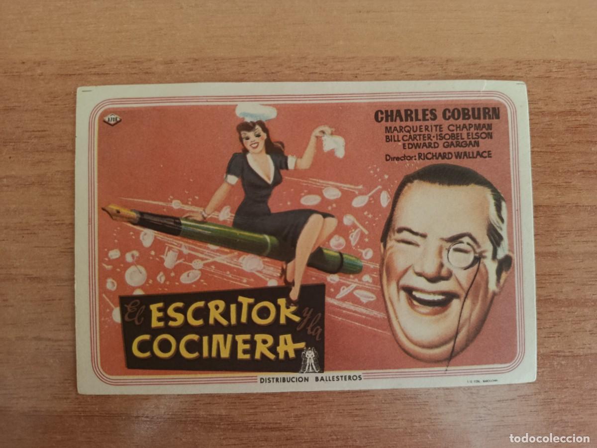  Flyers Publicitaires de films Anciens: TURQ--PROGRAMA DE CINE-- EL ESCRITOR Y LA COCINERA