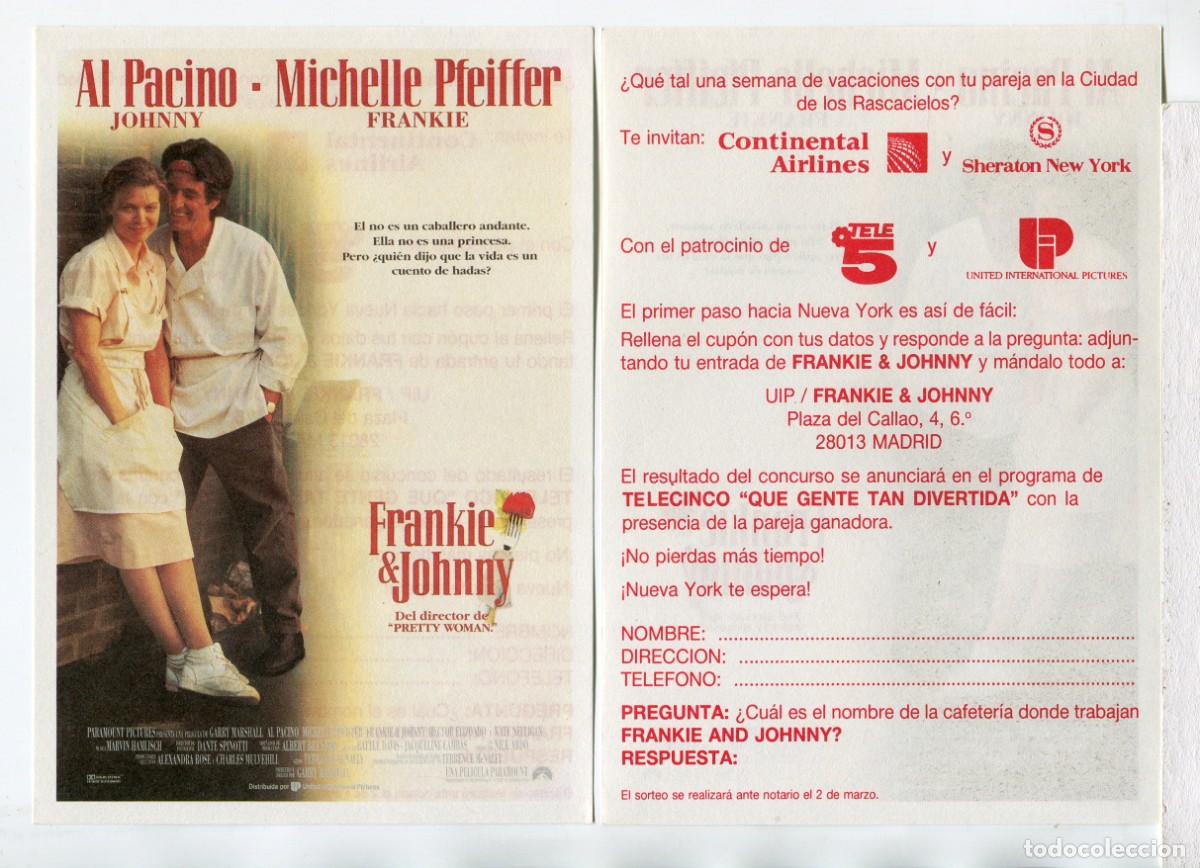 Cine: FRANKIE Y JOHNNY, por Michelle Pfeiffer.