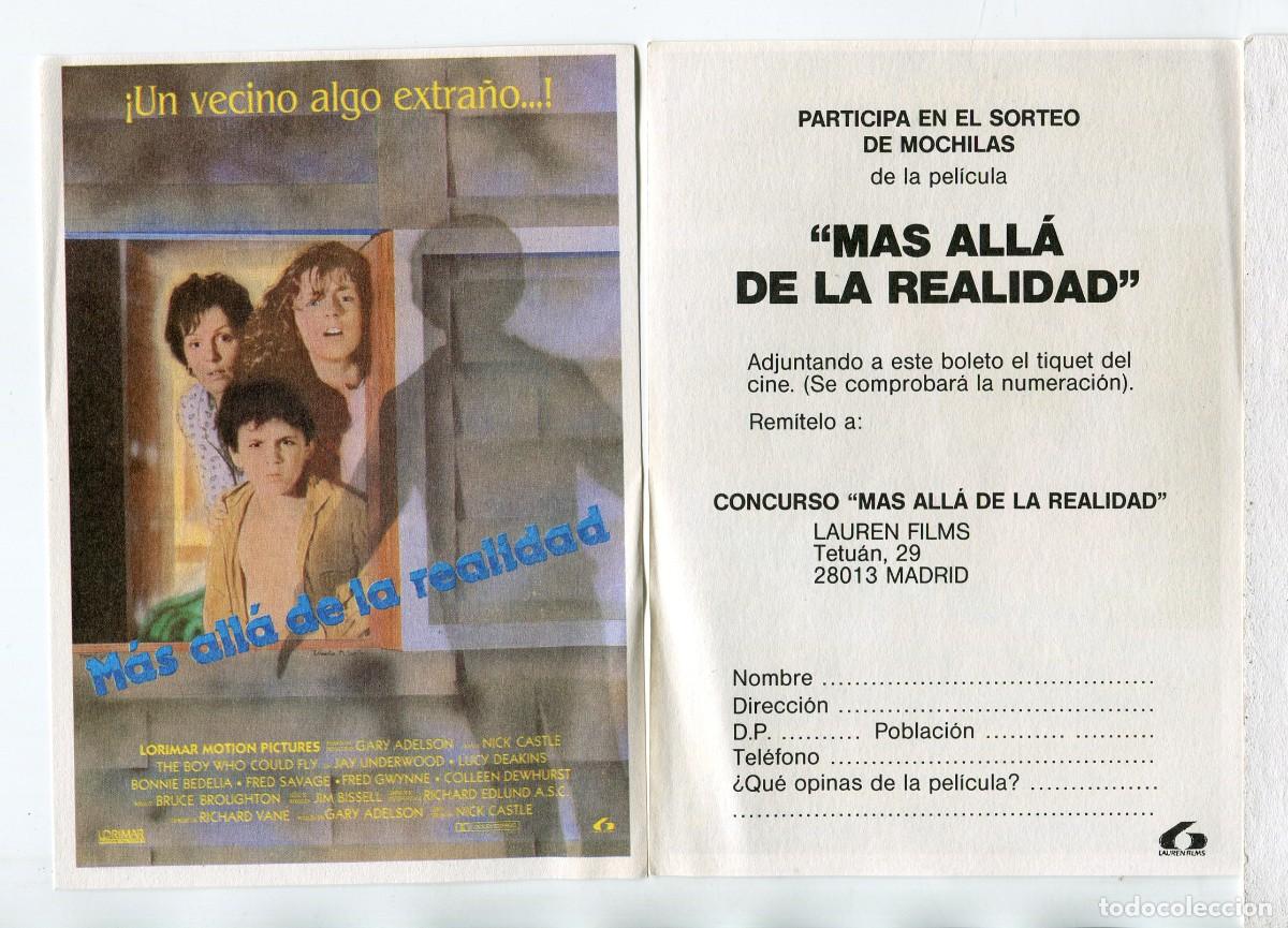 Cine: MAS ALL&Aacute; DE LA REALIDAD. con Nick castle. - Foto 1