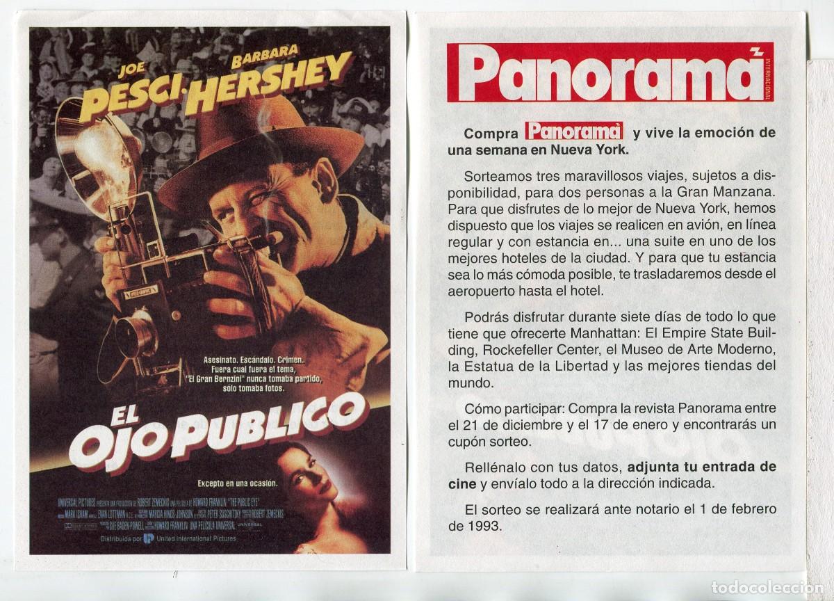 Cine: EL OJO PUBLICO, con B&aacute;rbara Hershey. - Foto 1