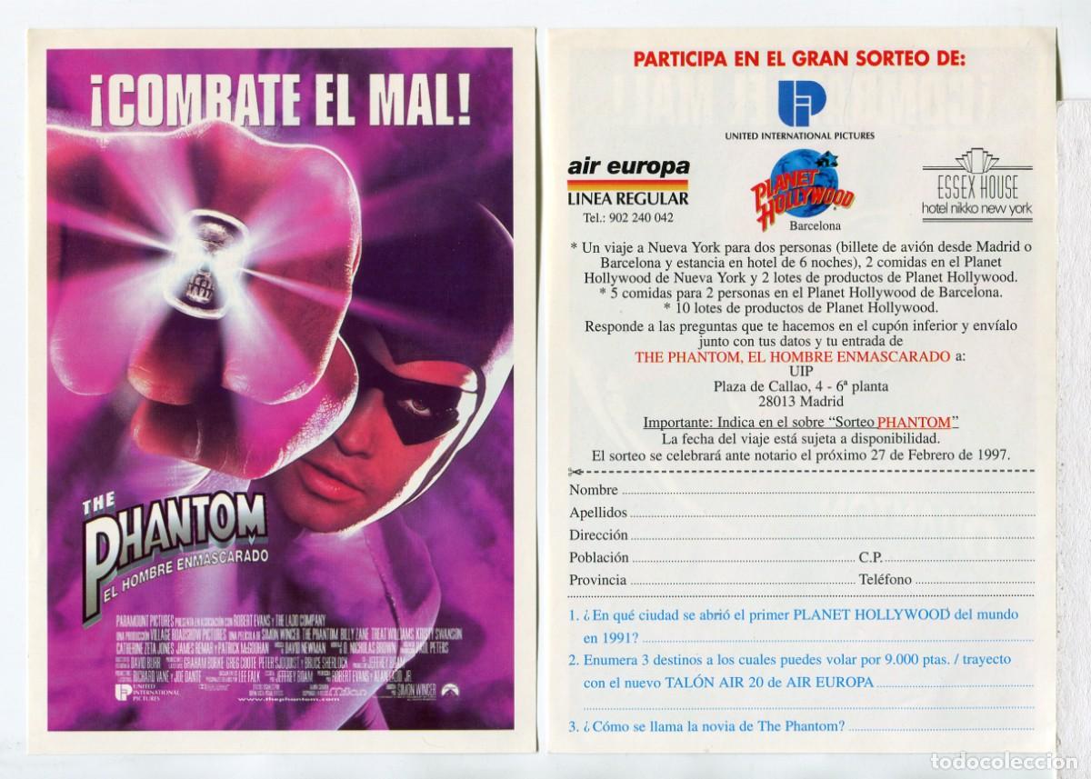 Cinema: THE PHANTOM EL HOMBRE ENMASCARADO, por Billy Zane.