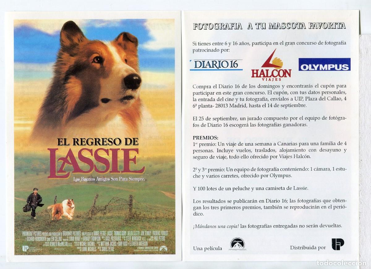  Foglietti di film di film antichi di cinema: EL REGRESO DE LASSIE, por Thomas Gury.