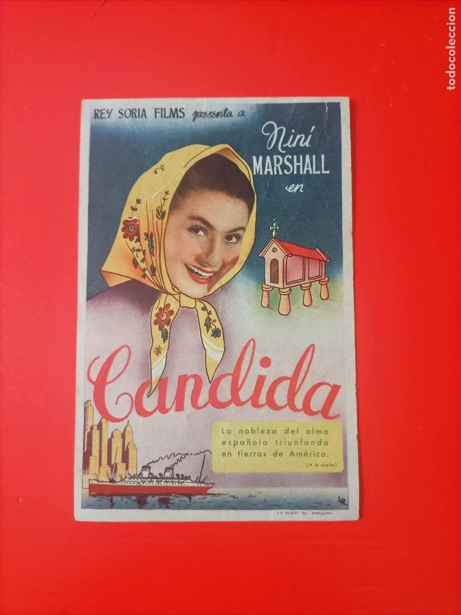 Cine: CANDIDA. NINI MARSHALL, C/P. MONUMENTAL CINEMA. (EMPRESA ELENA HURTADO VDA DE LIARTE)