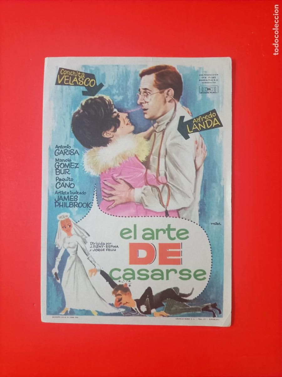 Cine: EL ARTE DE CASARSE. CONCHA VELASCO, SLFREDO LANDA. EST&Aacute; NUEVO.