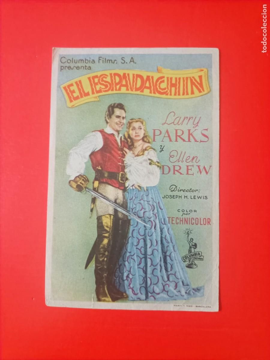 Cine: EL ESPADACHIN. C/P. CINE ECHEGARAY, M&Aacute;LAGA. EST&Aacute; NUEVO. CON LARRY PARKS.