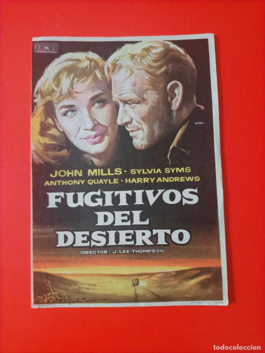 Cine: FUGITIVOS DEL DESIERTO. C/P. CINE PAR&Iacute;S, TANGER. EST&Aacute; NUEVO. JOHN MILLS.