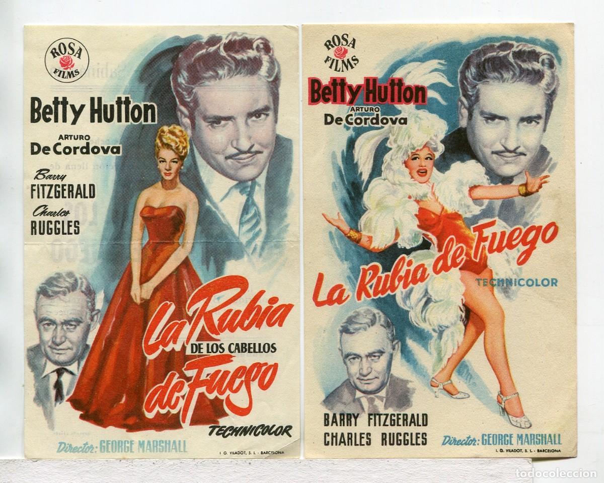 Cine: LA RUBIA DE LOS CABELLOS DE FUEGO, con Betty Hutton.
