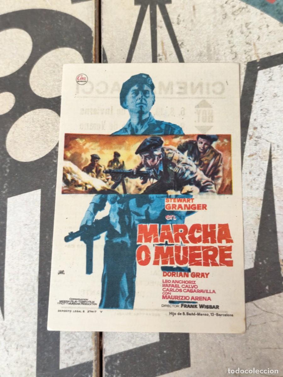  Foglietti di film di film antichi di cinema: Marcha o muere con publicidad Cinema Acci Guadix