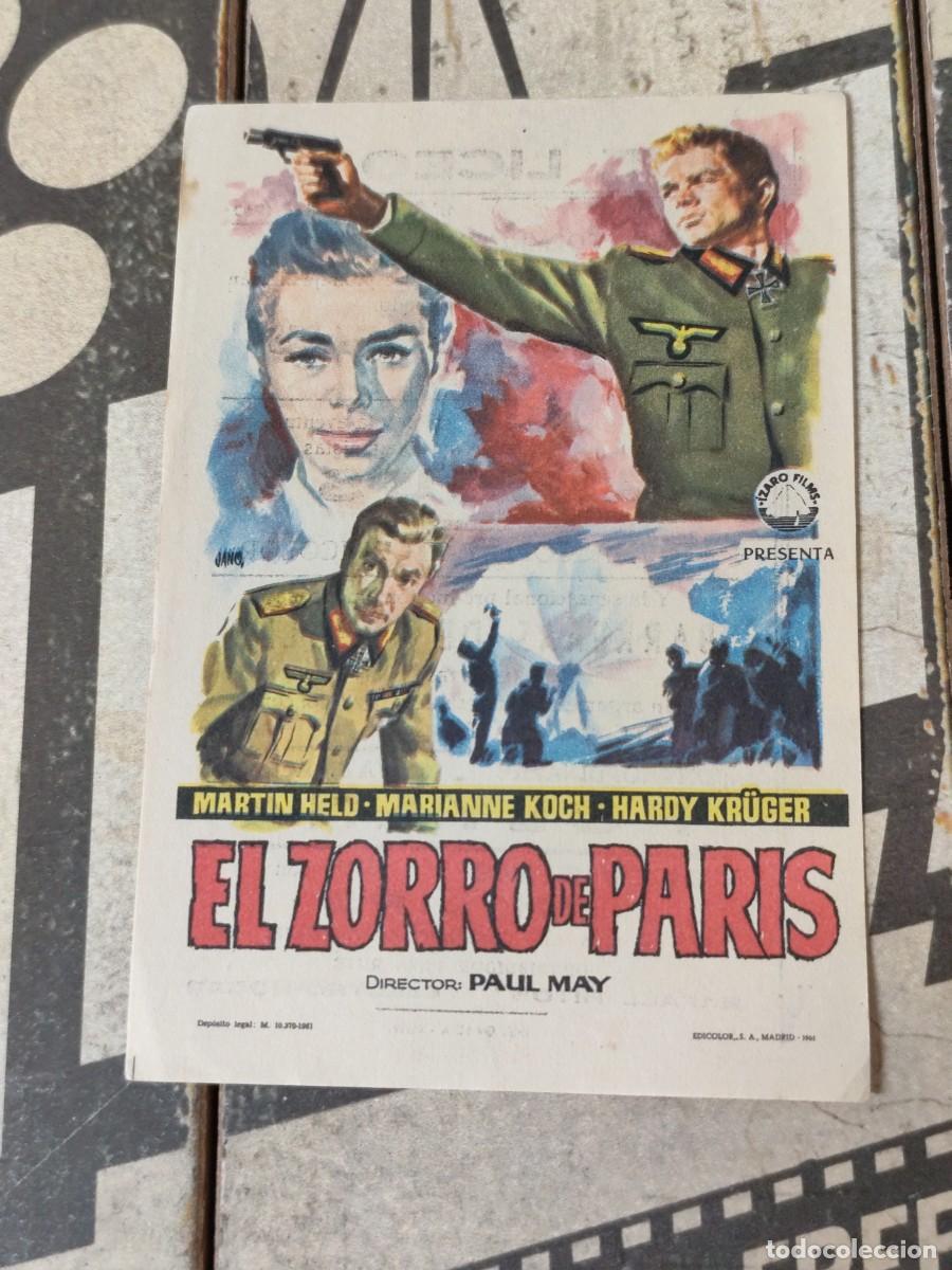 Cine: El zorro de Paris con publicidad Cine Liceo Rute