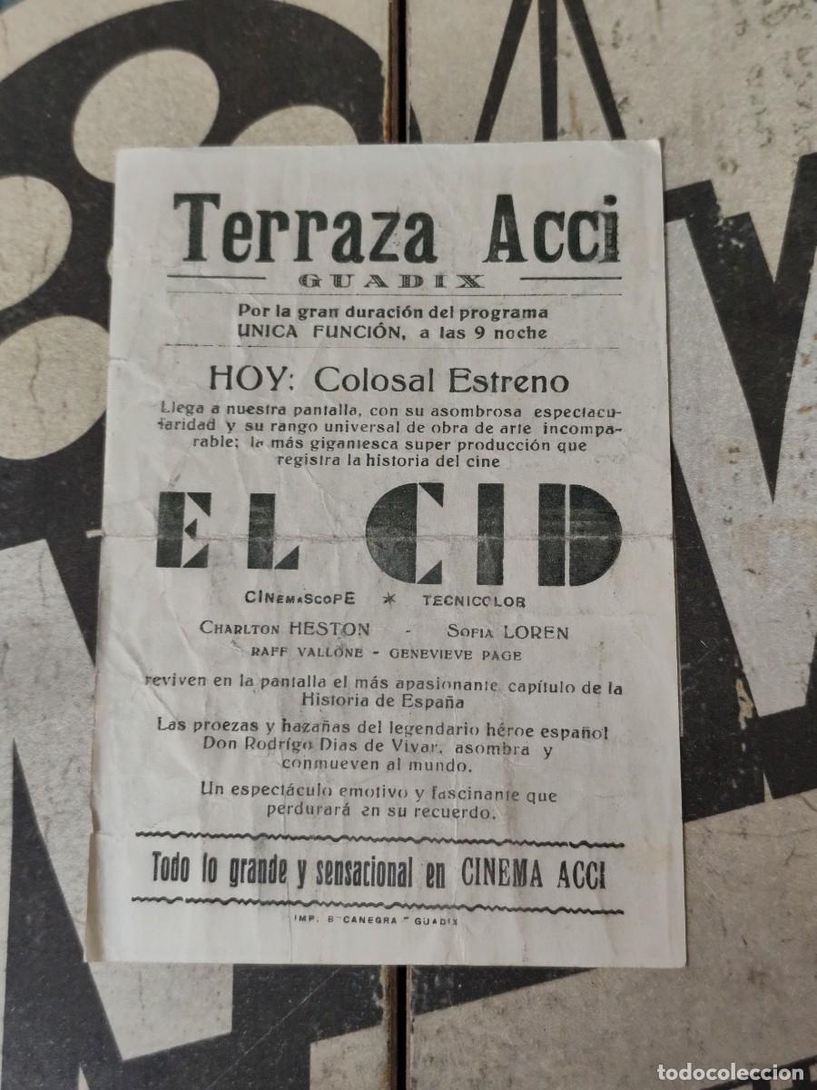 Cine: El Cid con publicidad Cinema Acci Guadix - Foto 2