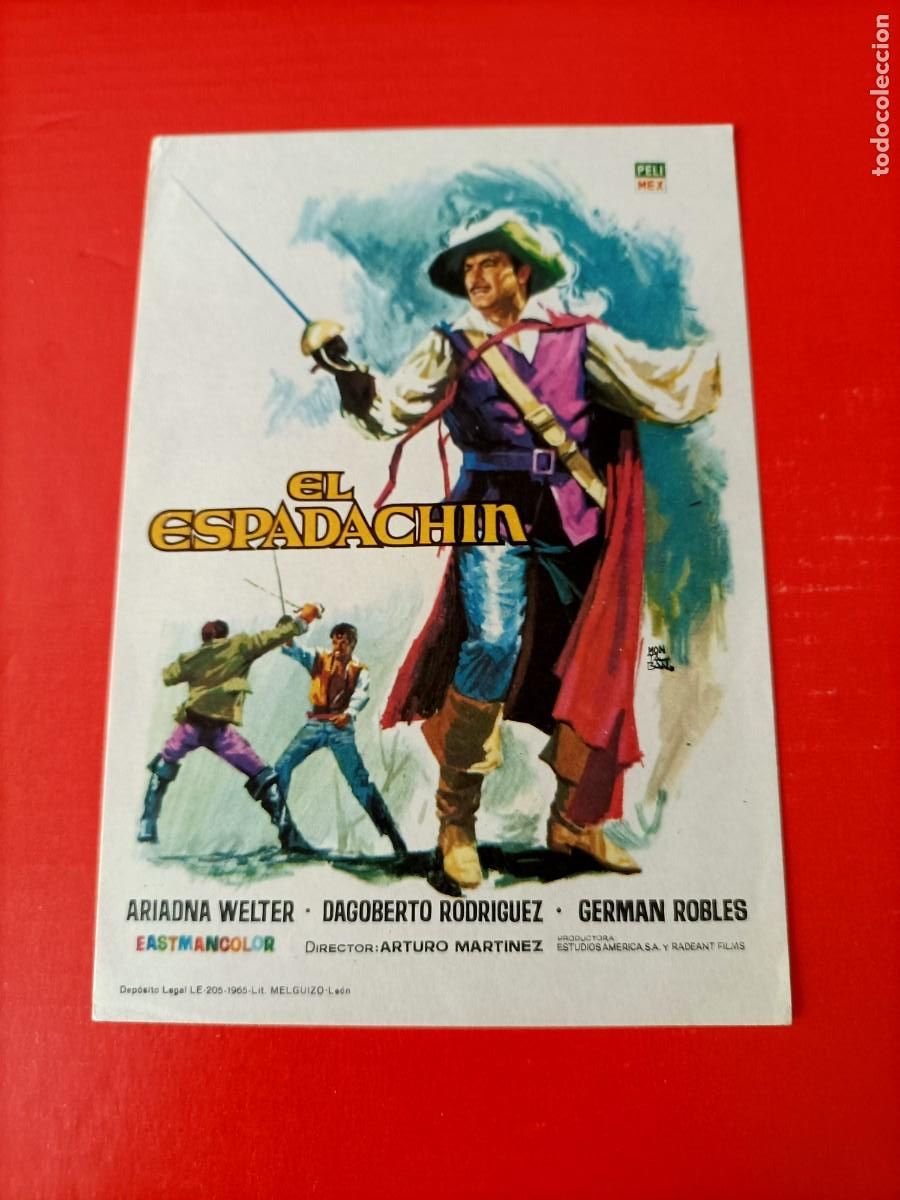 Cine: EL ESPADACHIN. 1965, EST&Aacute; NUEVO. ARIADNA WELTER, DAGOBERTO RODR&Iacute;GUEZ. S/P.