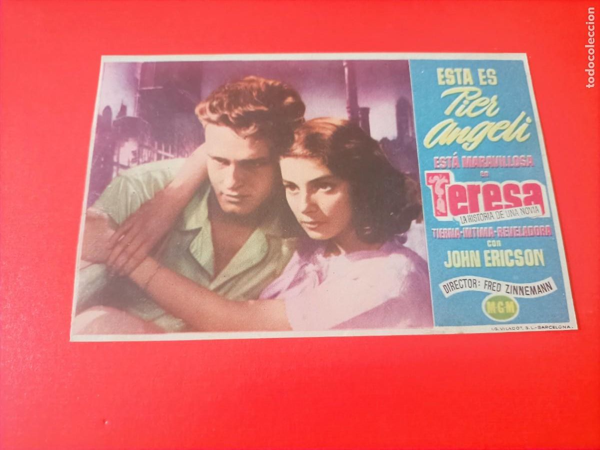 Cine: TERESA HISTORIA DE UNA NOVIA. C/P. CINEMA VICTORIA, SAN FELIU DE GUIXOLS, ESTA PERFECTO.