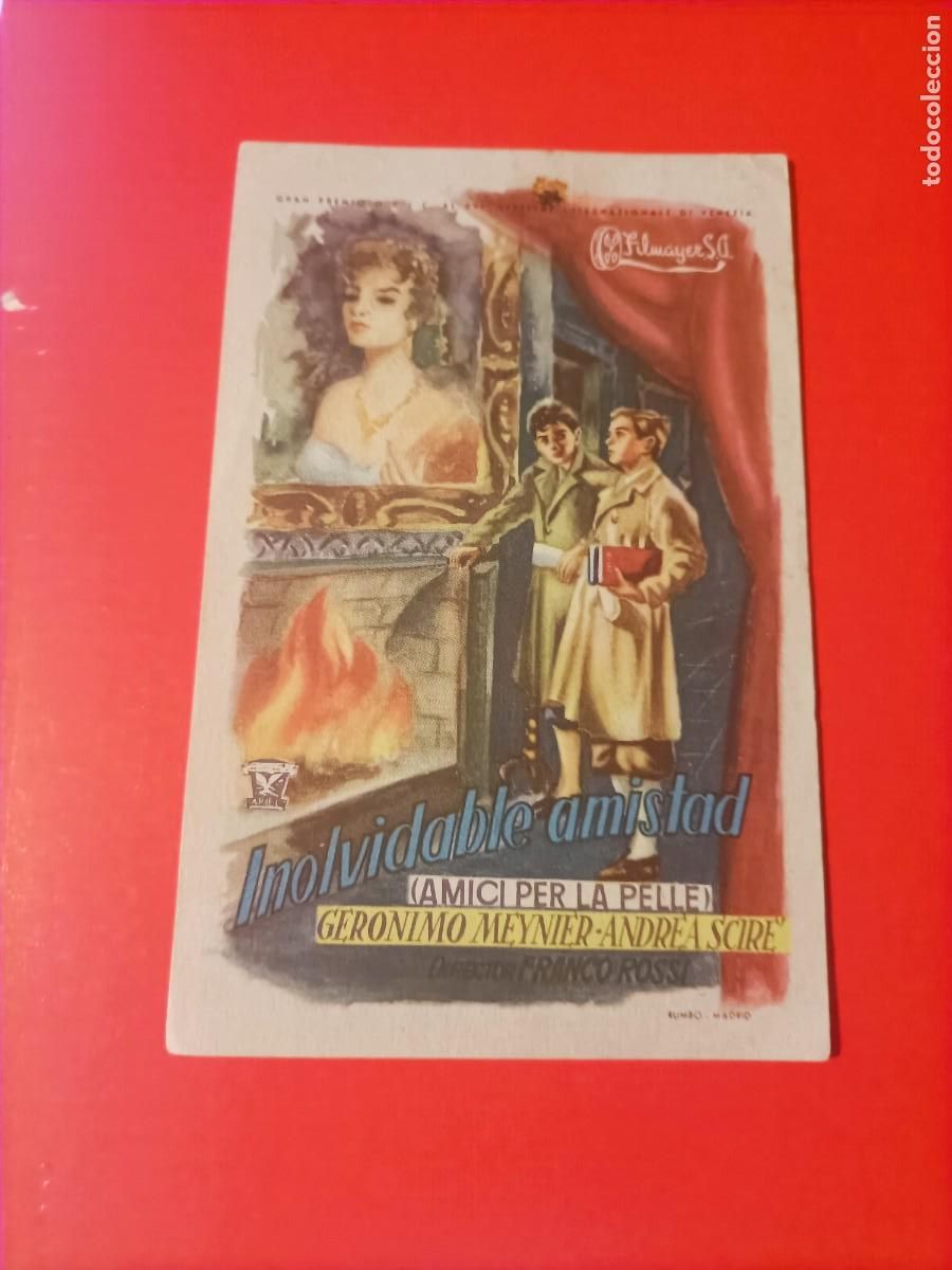 Cine: INOLVIDABLE AMISTAD (AMICI PER LA PELLE) GERONIMO MEYNIER.