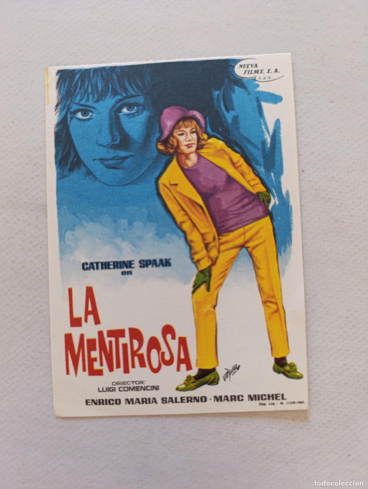 Cine: FOLLETO DE MANO - LA MENTIROSA - CATHERINE SPAAK - SIN PUBLICIDAD (150H)