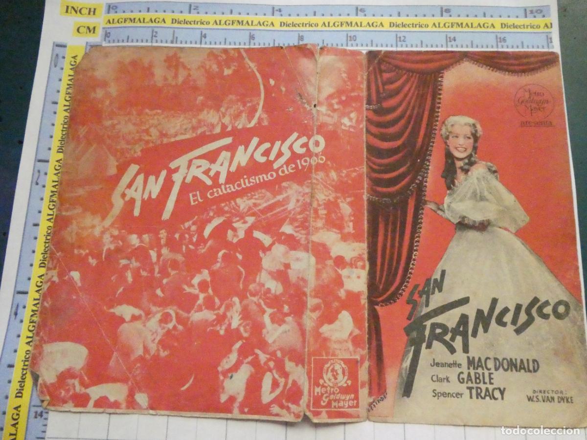 Cine: PROGRAMA DE MANO. PEL&Iacute;CULA SAN FRANCISCO A&Ntilde;O 1941 PUBLICIDAD CINE ECHEGARAY M&Aacute;LAGA. 172