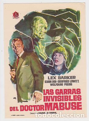 Cine: LAS GARRAS INVISIBLES DEL DOCTOR MABUSE (sin publicidad)