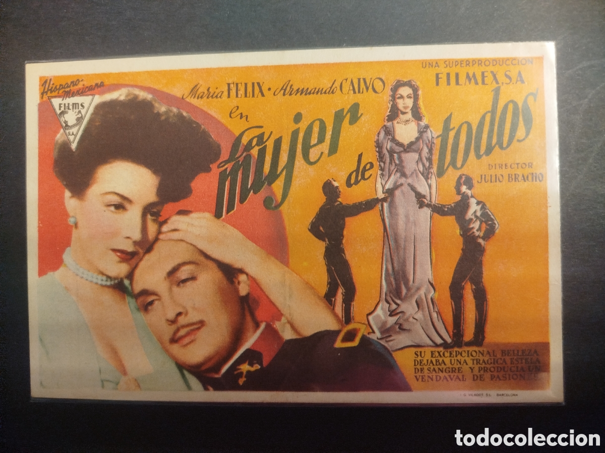 Cine: LA MUJER DE TODOS FOLLETO DE MANO 1948
