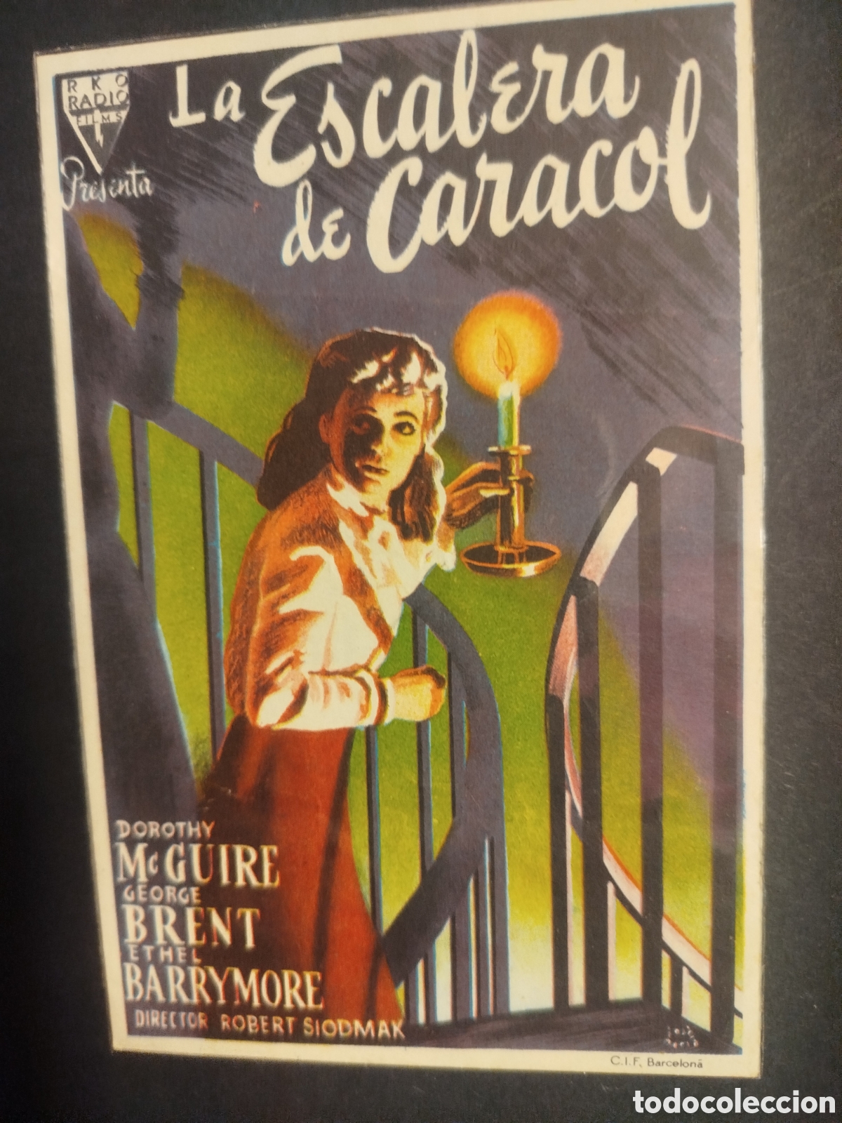 Cine: LA ESCALERA DE CARACOL PROGRAMA DE MANO 1949