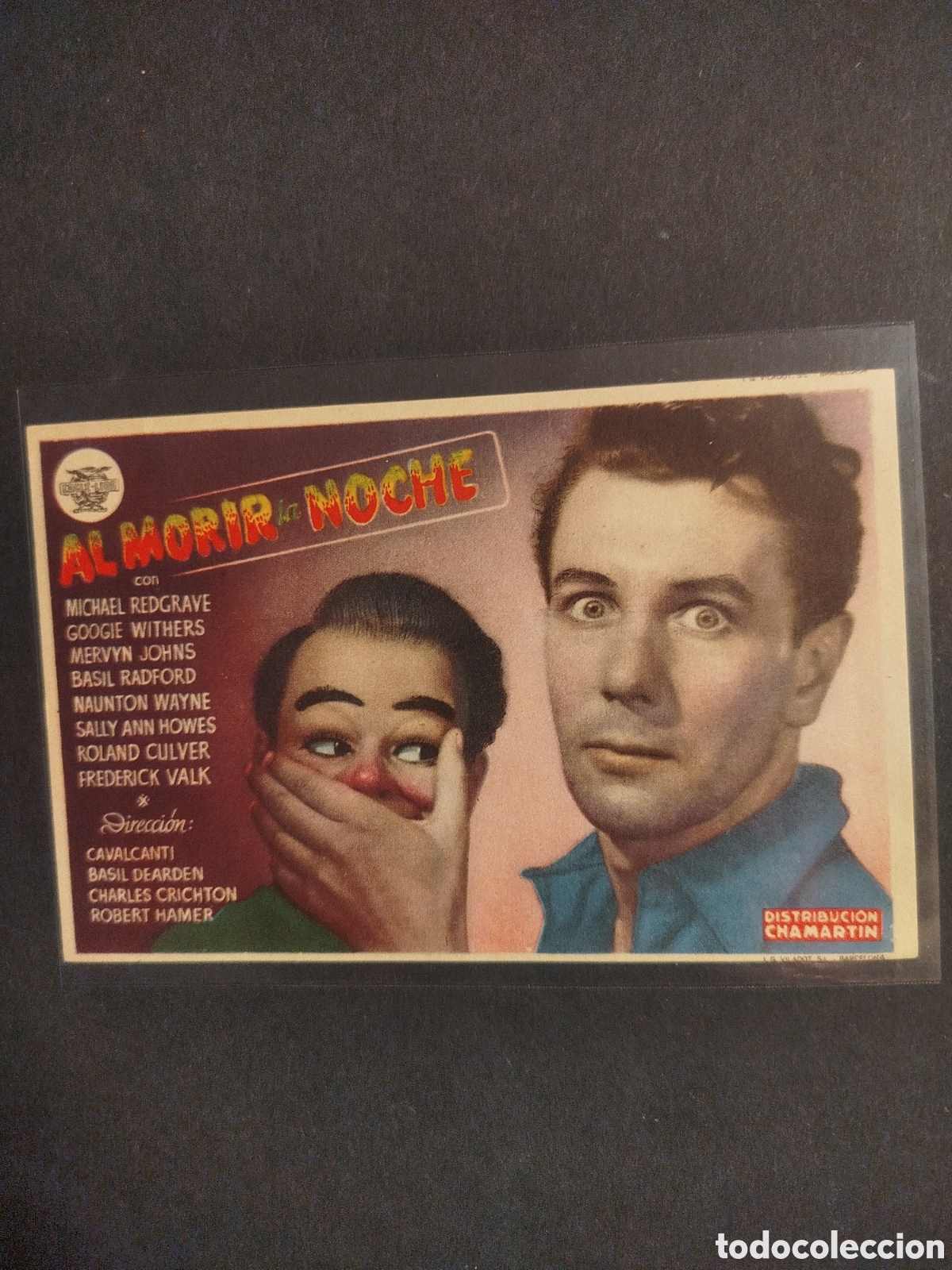Cine: AL MORIR LA NOCHE PROGRAMA DE MANO S/P - Foto 1