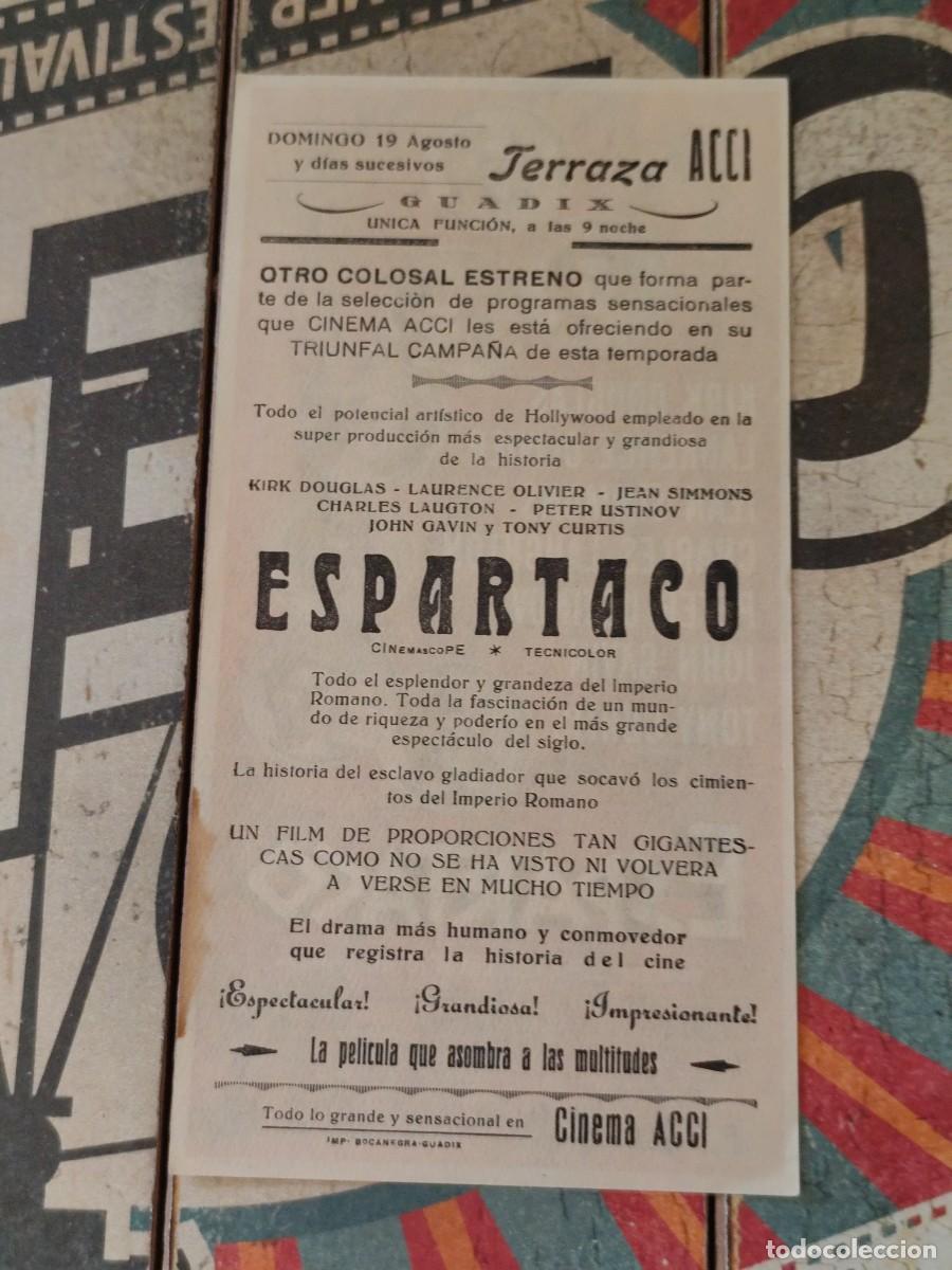 Cine: Espartaco con publicidad Terraza Acci Guadix - Foto 3
