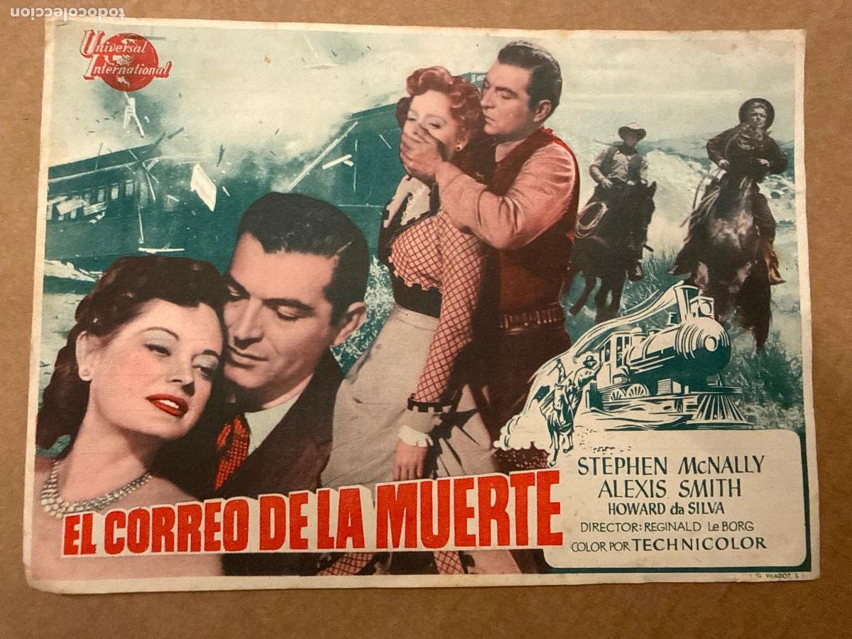  Foglietti di film di film antichi di cinema: EL CORREO DE LA MUERTE. Mide unos 17x12cms. Antiguo programa de cine