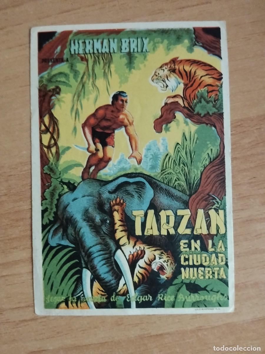  Flyers Publicitaires de films Anciens: ROSA--PROGRAMA DE CINE-- TARZAN EN LA CIUDAD MUERTA CT