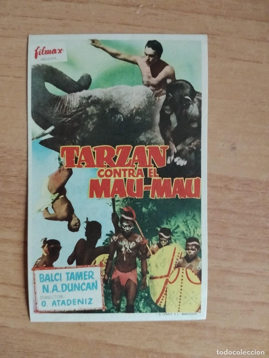  Flyers Publicitaires de films Anciens: ROSA--PROGRAMA DE CINE-- TARZAN CONTRA EL MAU-MAU CT