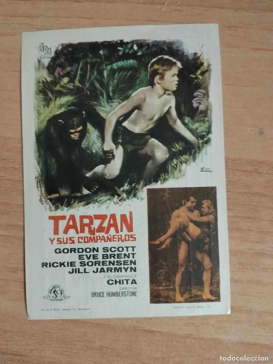  Flyers Publicitaires de films Anciens: ROSA--PROGRAMA DE CINE-- TARZAN Y SUS COMPA&Ntilde;EROS CT