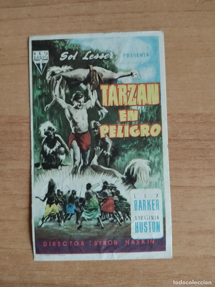 Folhetos de m&atilde;o de filmes antigos de cinema: ROSA--PROGRAMA DE CINE-- TARZAN EN PELIGRO CT