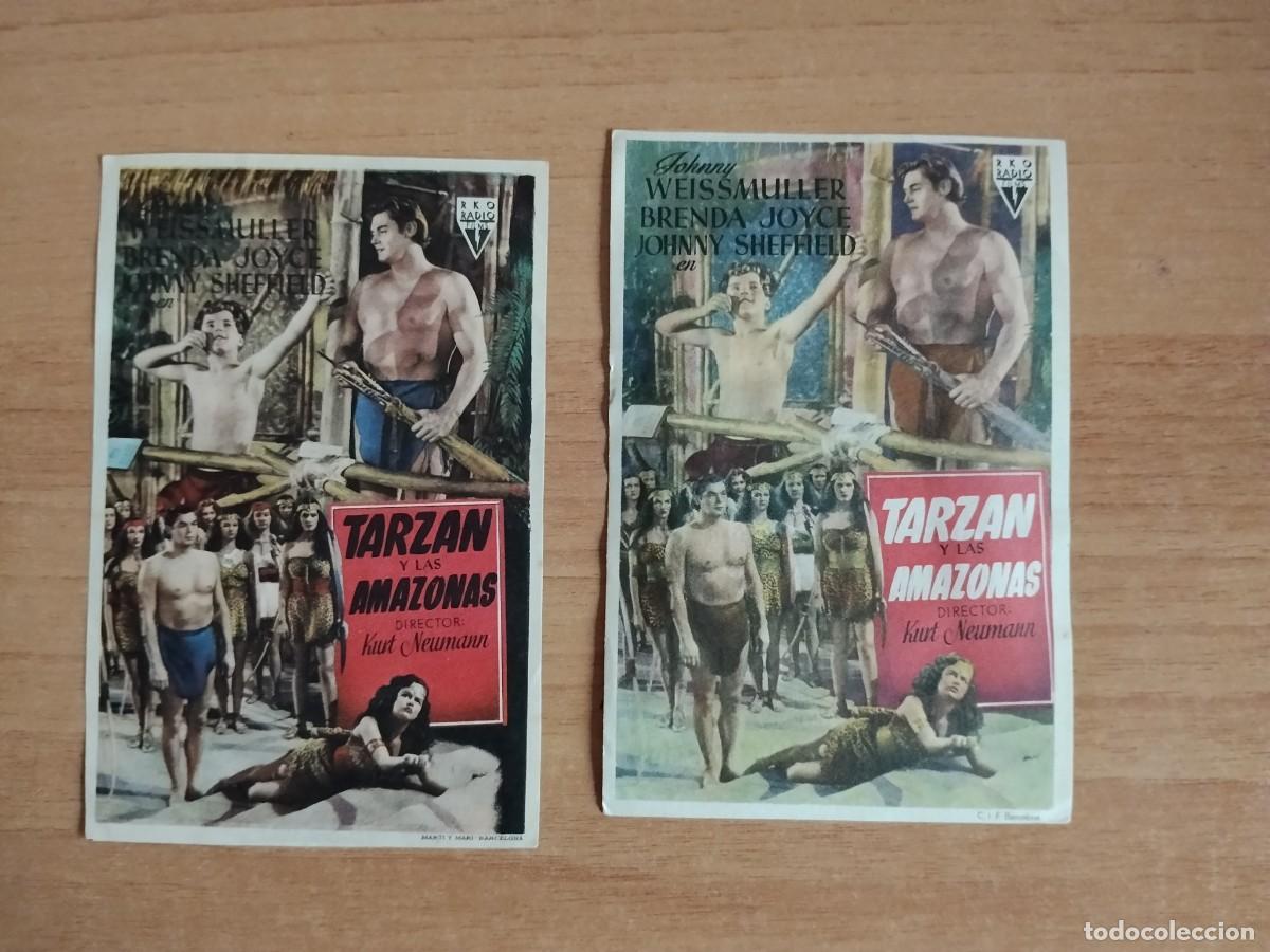  Flyers Publicitaires de films Anciens: ROSA--PROGRAMA DE CINE--TARZAN Y LAS AMAZONAS