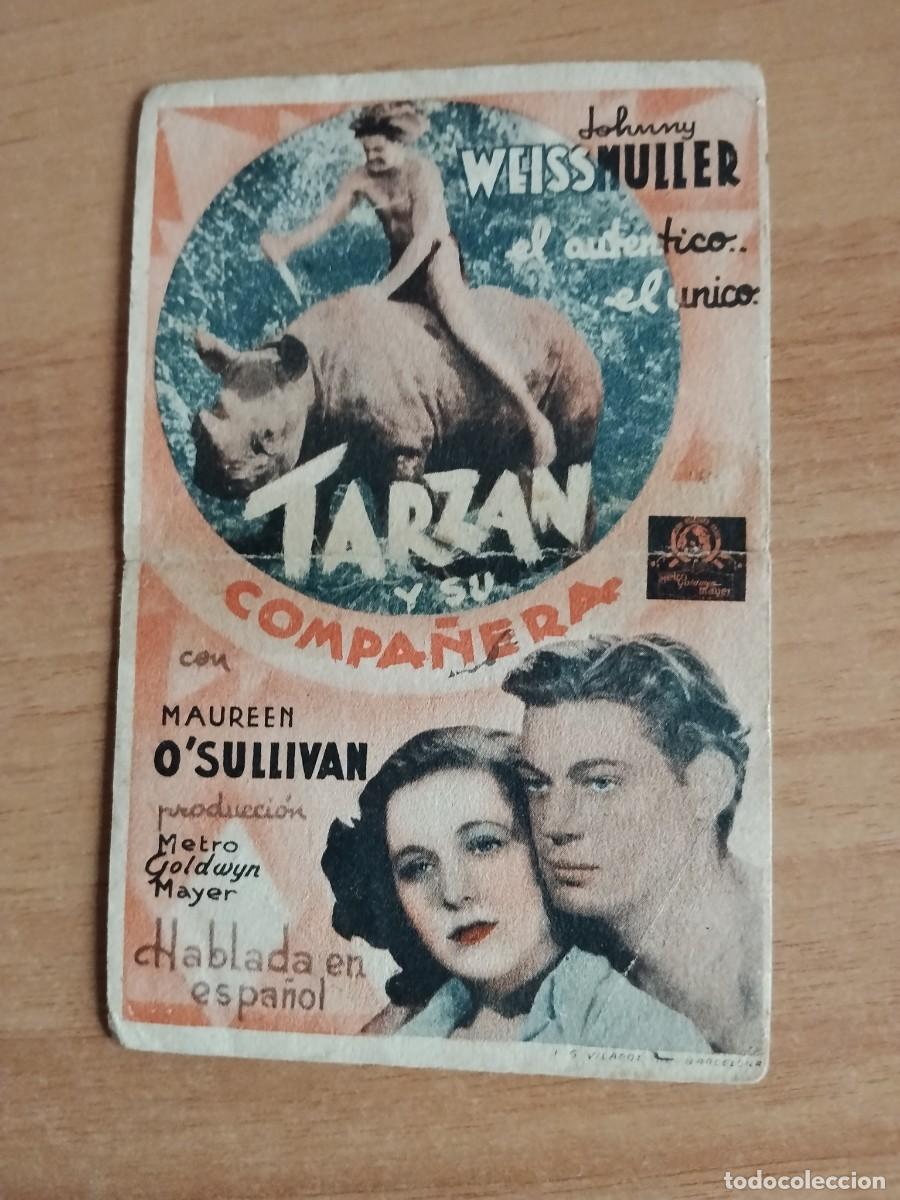  Flyers Publicitaires de films Anciens: ROSA--PROGRAMA DE CINE--TARZAN Y SU COMPA&Ntilde;ERA CT
