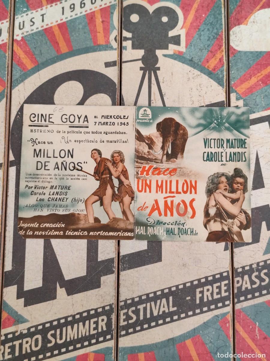 Cine: Hace un mill&oacute;n de a&ntilde;os Doble con publicidad Cine Goya