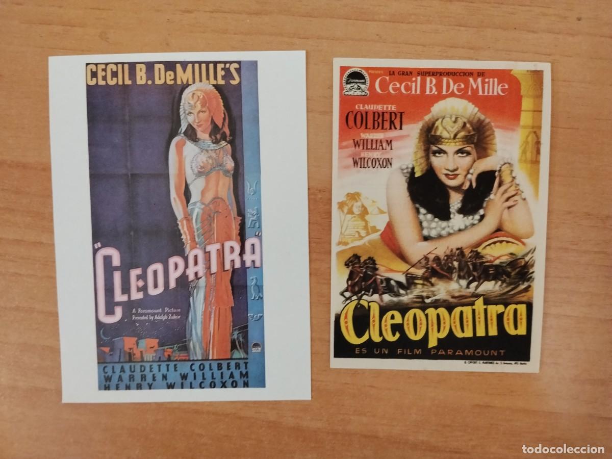  Flyers Publicitaires de films Anciens: ROSA--PROGRAMA DE CINE---CLEOPATRA CT
