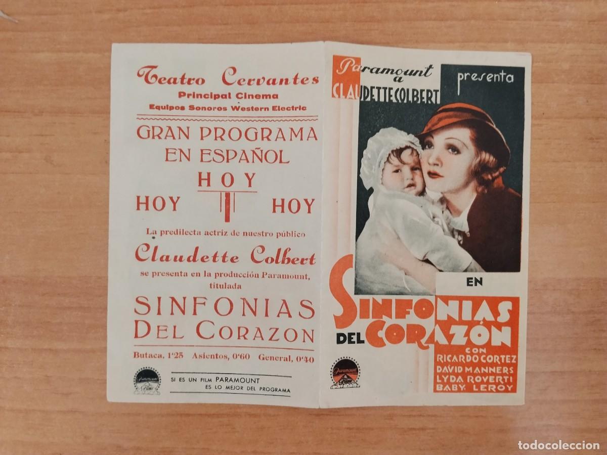  Flyers Publicitaires de films Anciens: ROSA--PROGRAMA DE CINE---SINFONIAS DEL CORAZON CT