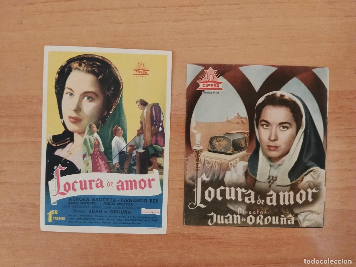  Flyers Publicitaires de films Anciens: ROSA--PROGRAMA DE CINE---LOCURA DE AMOR CT