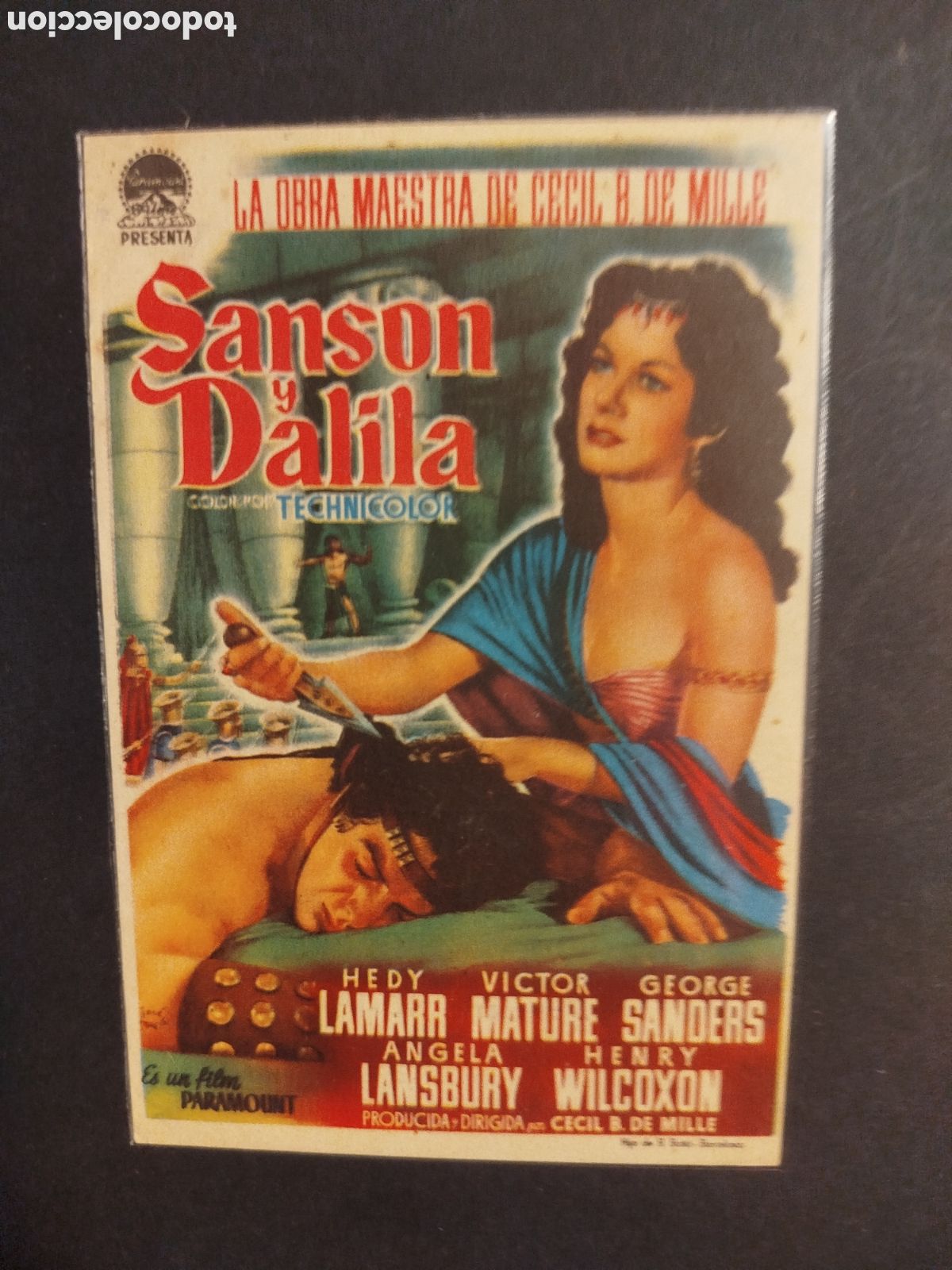 Cine: SANSON Y DALILA PROGRAMA DE MANO C/P