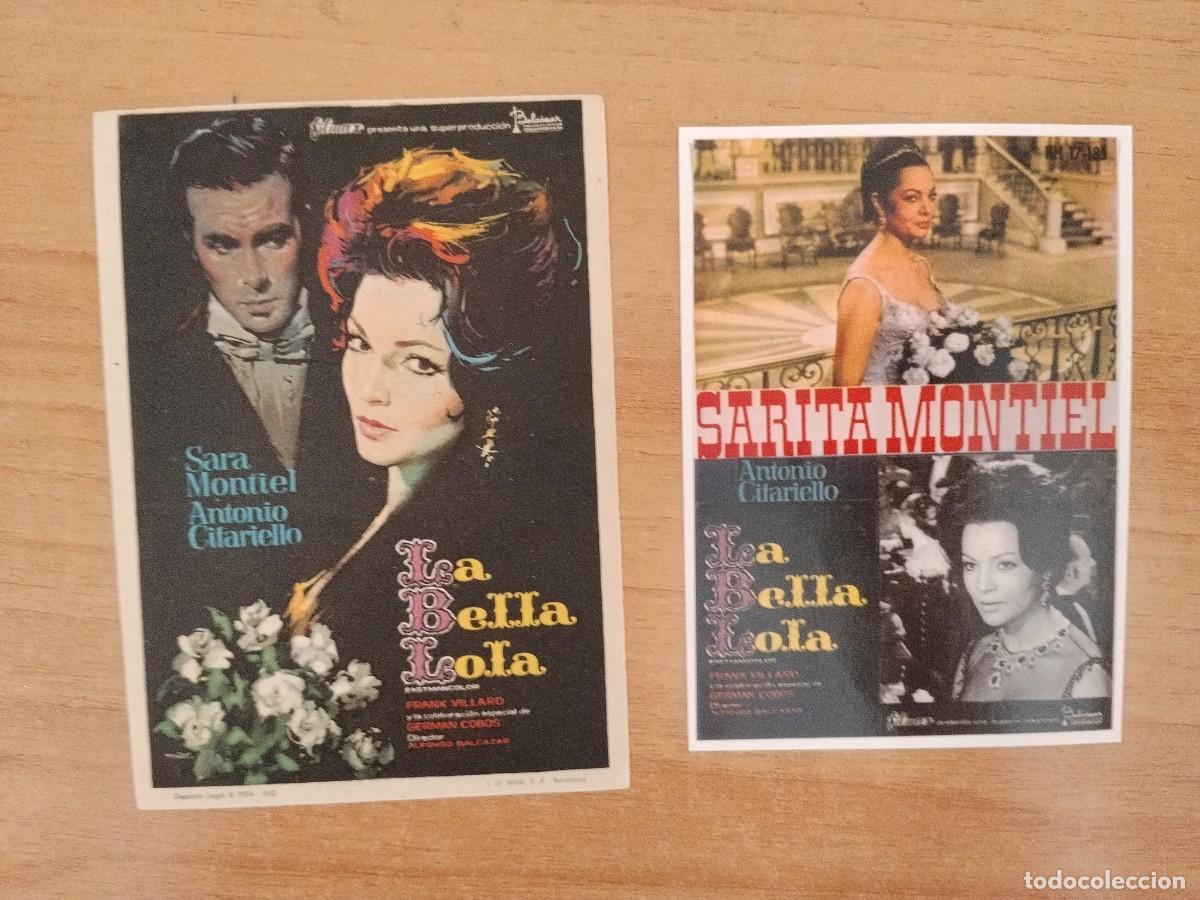  Foglietti di film di film antichi di cinema: ROSA--PROGRAMA DE CINE---LA BELLA LOLA CT