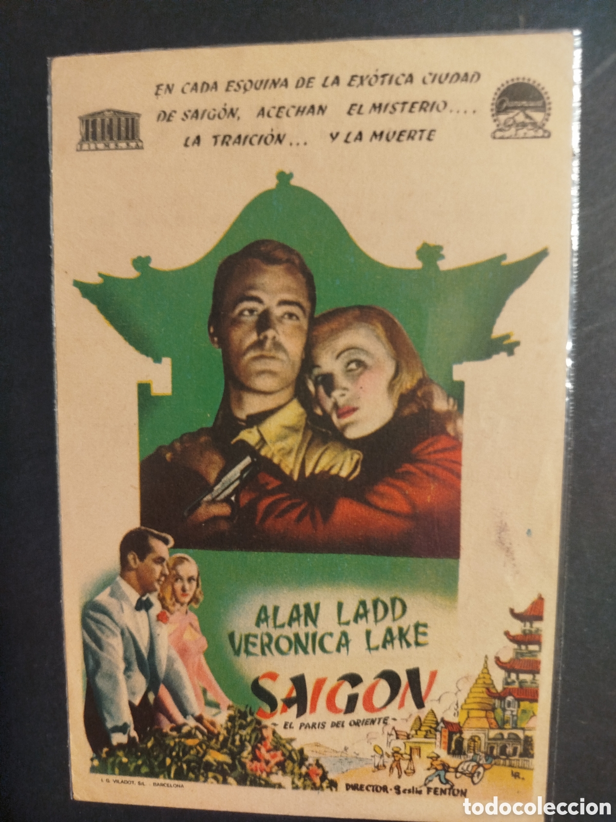Cine: SAIGON ALAN LADD PROGRAMA DE MANO C/P - Foto 1