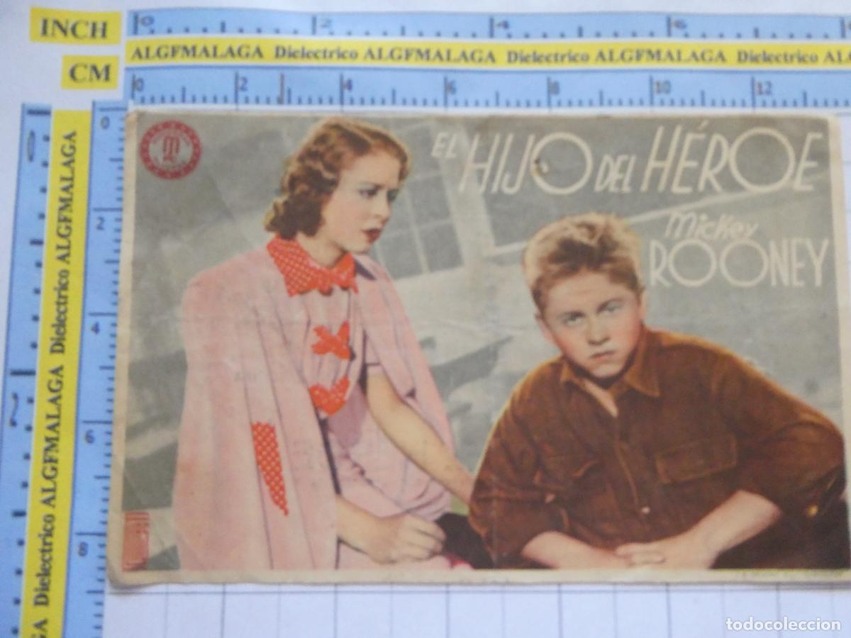 Cine: PROGRAMA DE MANO. PEL&Iacute;CULA EL HIJO DEL H&Eacute;ROE PUBLICIDAD CINE EXCELSIOR M&Aacute;LAGA. 192