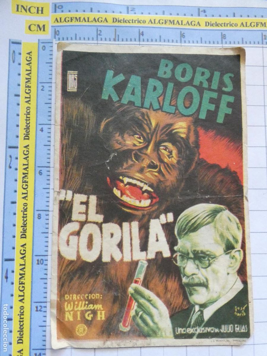 Cine: PROGRAMA DE MANO. PEL&Iacute;CULA EL GORILA. 201 - Foto 1