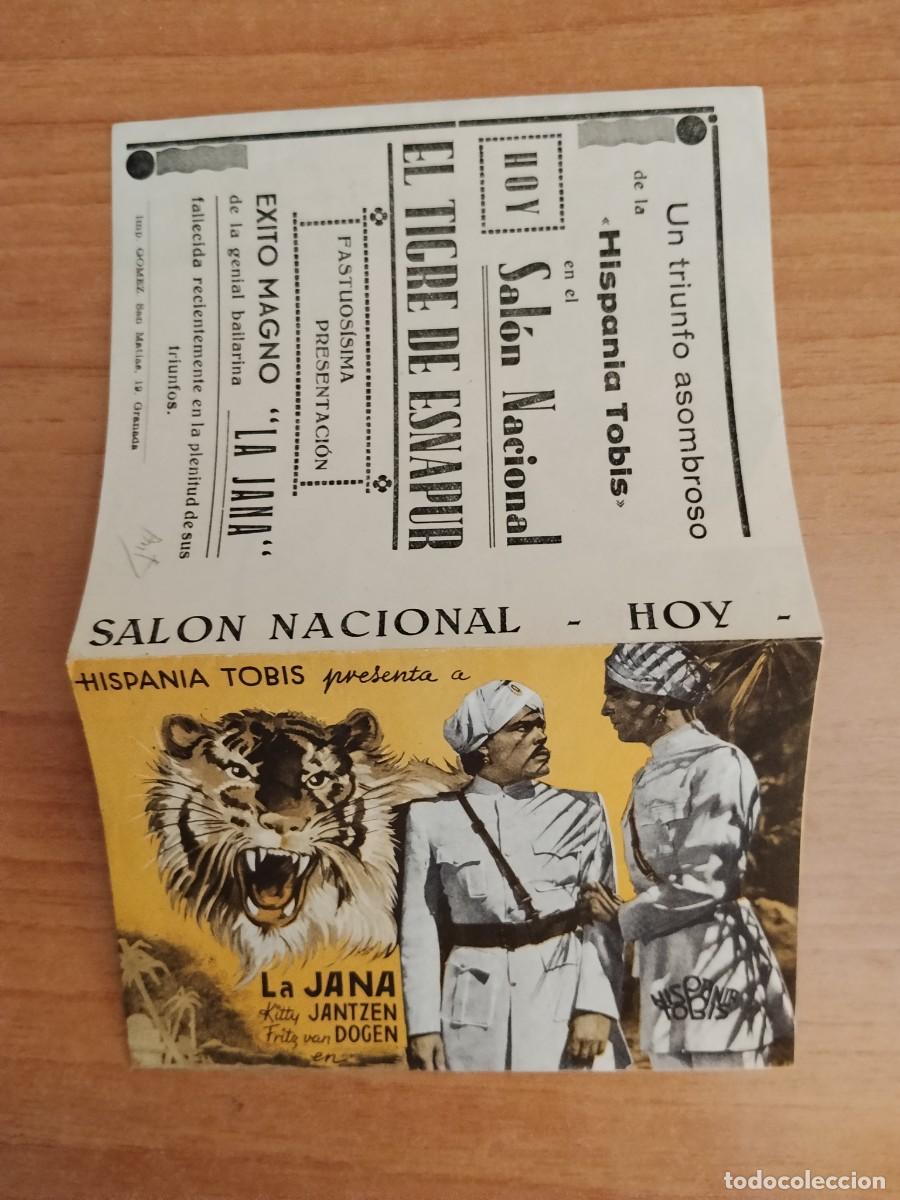 Cine: ROSA--PROGRAMA DE CINE---EL TIGRE DE ESNAPUR