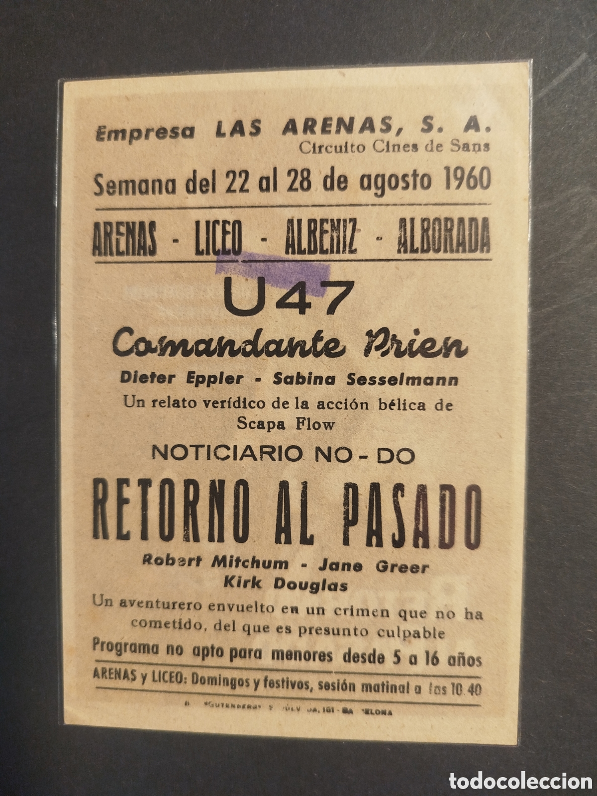 Cine: RETORNO AL PASADO C/P - Foto 2