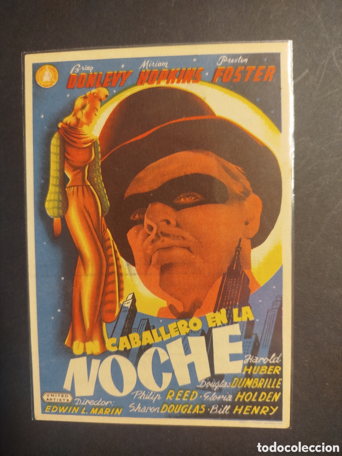 Cine: UN CABALLERO EN LA NOCHE C/P
