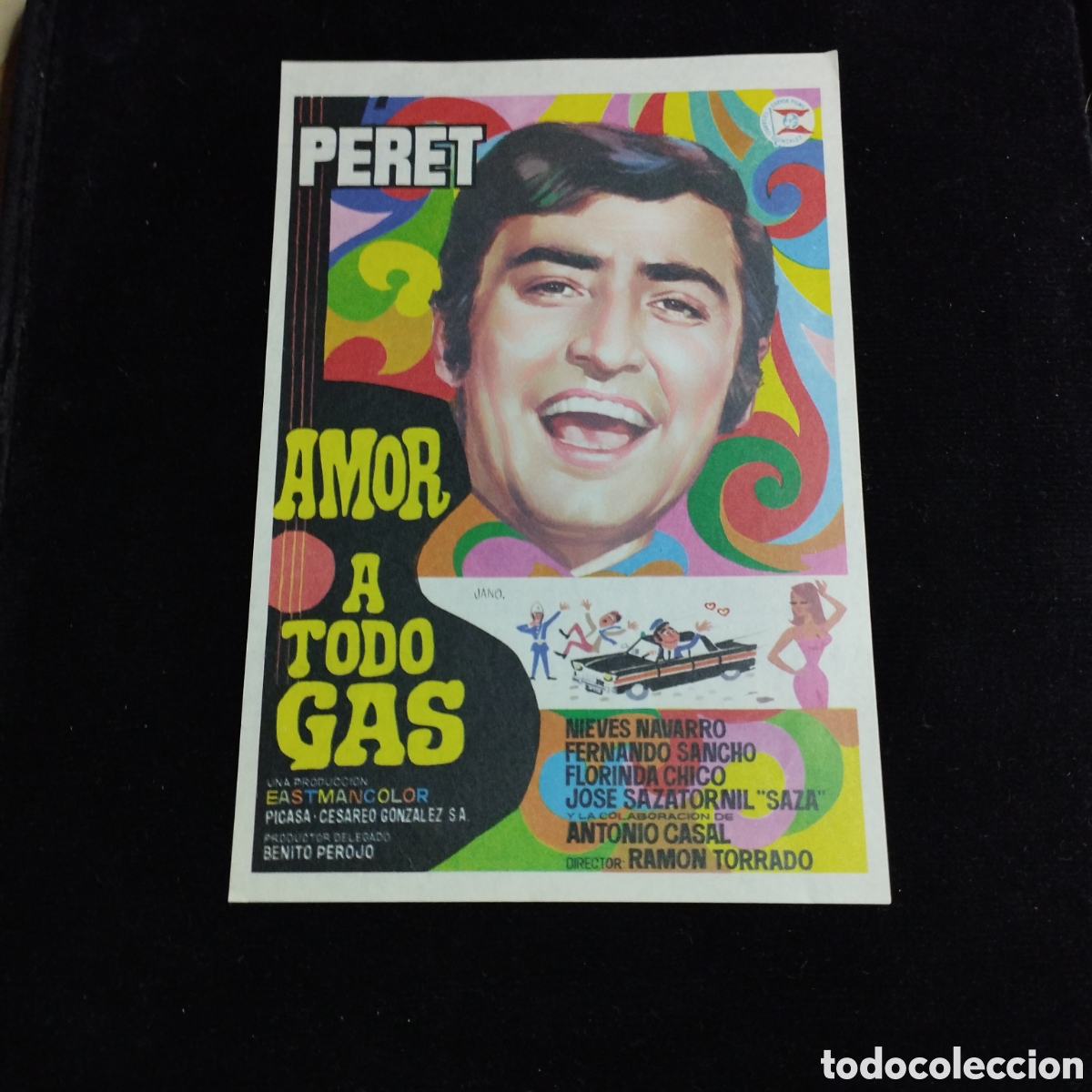 Cine: Programa de cine sencillo. A todo gas. Peret. Nieves Navarro. Fernando Sancho.