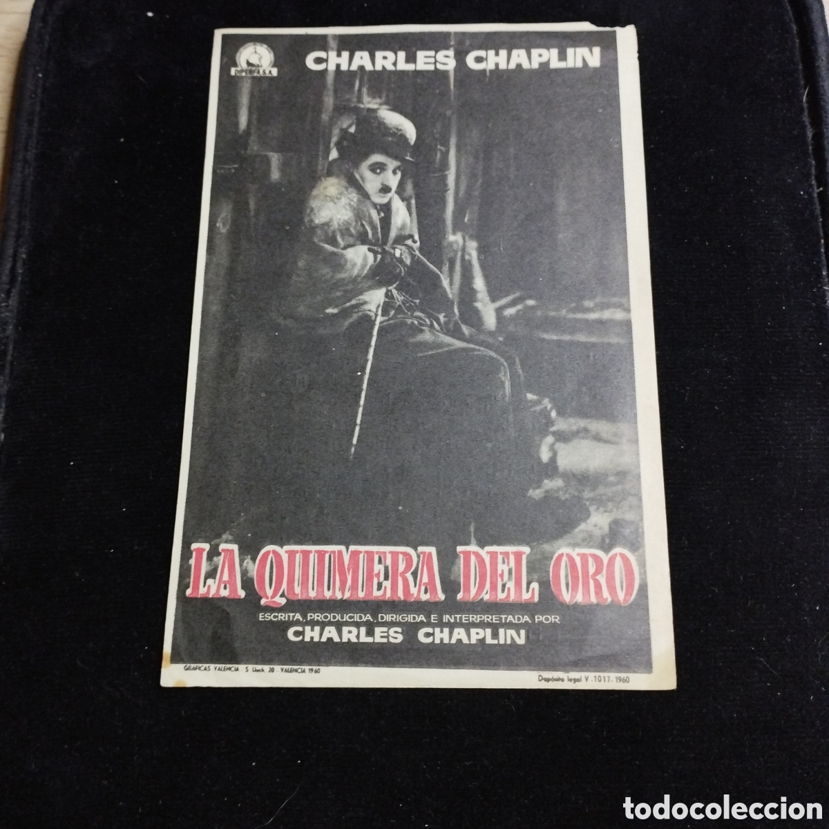 Cine: Programa de cine, sencillo. La quimera del Oro. ( Reposici&oacute;n). Charlie Chaplin. T&iacute;voli