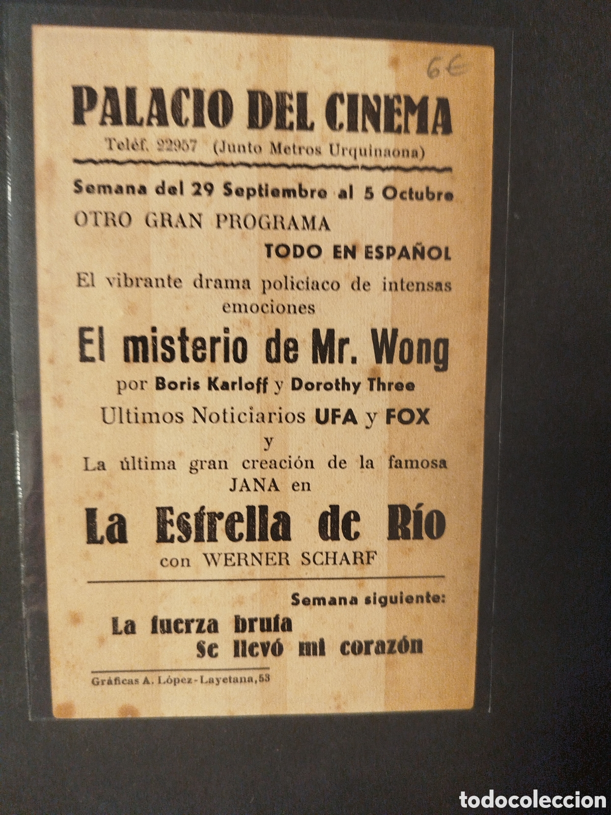 Cine: EL MISTERIO DE MR. WONG C/P - Foto 2